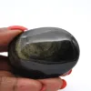 Ciottolo di ossidiana dorata del Messico, pietra naturale levigata - 0