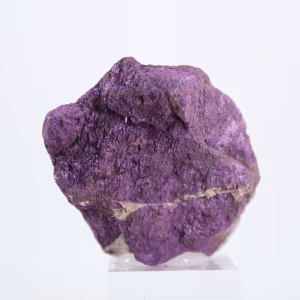 Purpurite grezza del Portogallo su base – Esemplare minerale