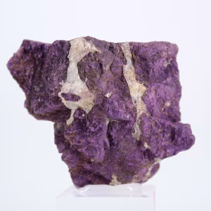 Purpurite naturale del Portogallo montata su base