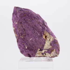 Purpurite grezza portoghese – Esemplare mineralogico su base