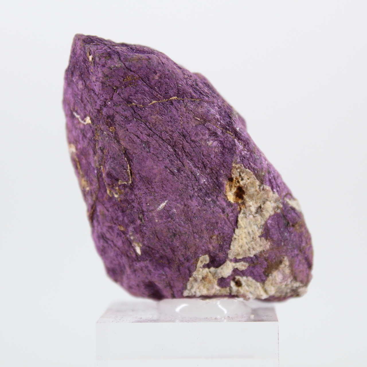 Purpurite grezza portoghese – Esemplare mineralogico su base