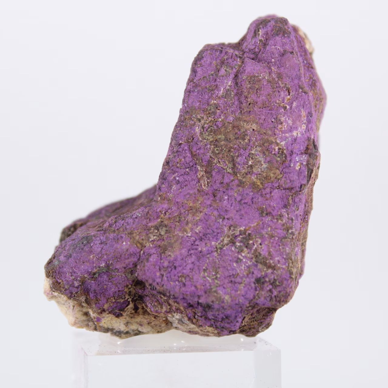 Purpurite del Portogallo su base – Minerale naturale grezzo