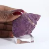 Purpurite grezza del Portogallo – Esemplare viola su base - 1