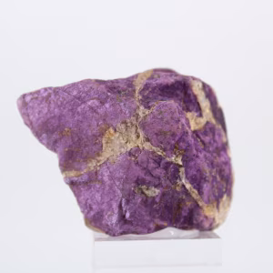 Purpurite grezza del Portogallo – Esemplare viola su base