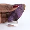 Purpurite grezza del Portogallo su base – Collezione mineralogica - 1