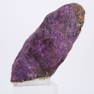Purpurite grezza del Portogallo su base – Collezione mineralogica