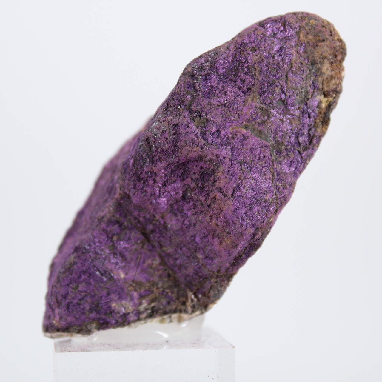 Purpurite grezza del Portogallo su base – Collezione mineralogica