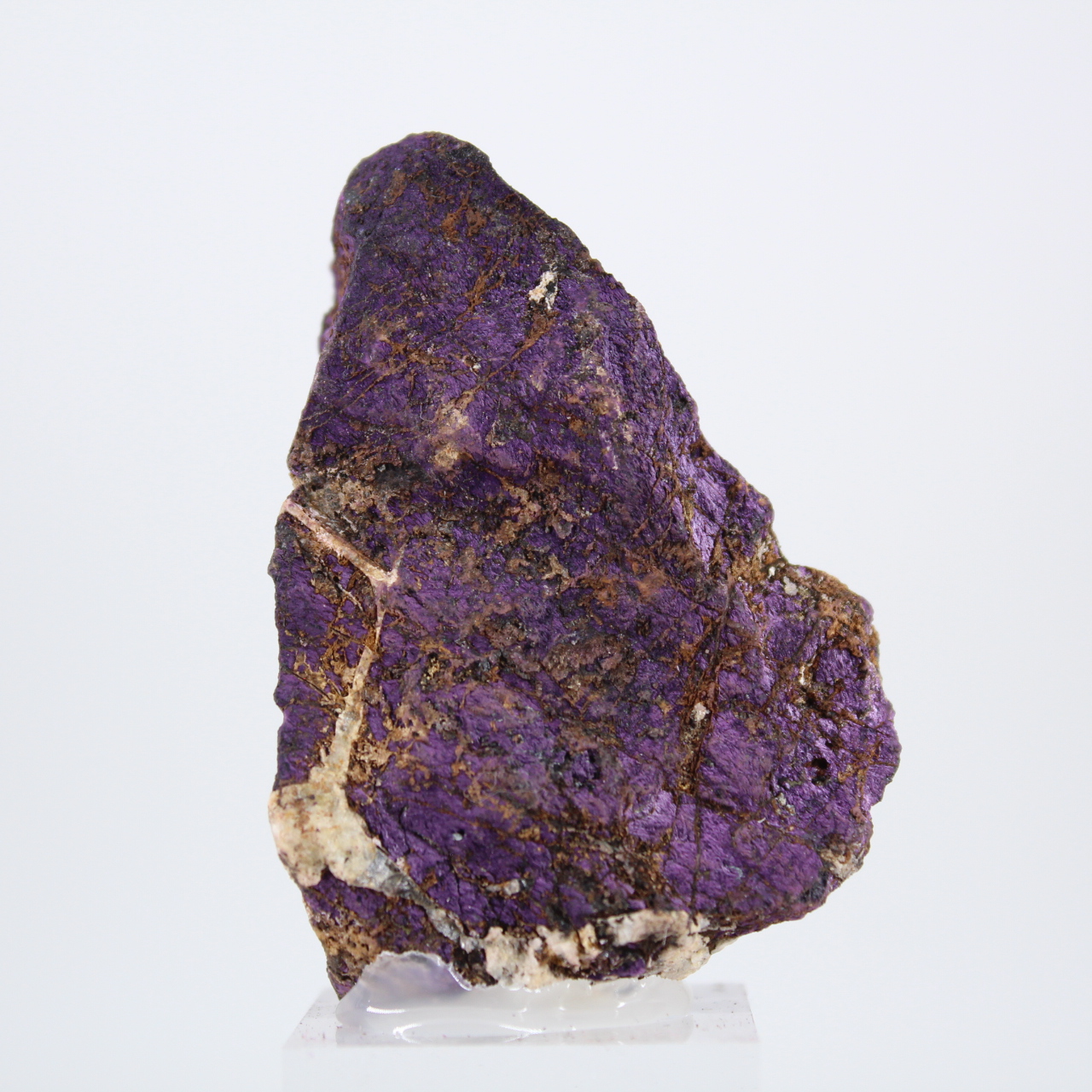 Purpurite del Portogallo grezza – Pezzo da collezione montato su base